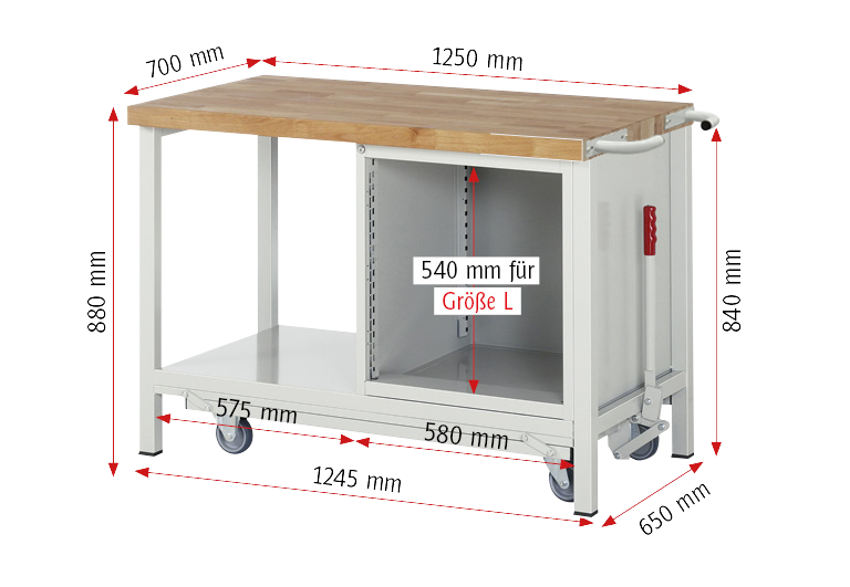 Absenkbare Werkbank Modell 8171